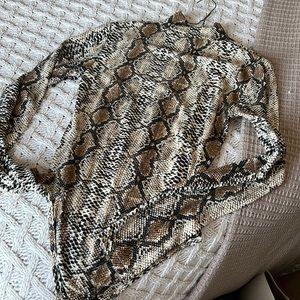 Snake skin (fake) body suit